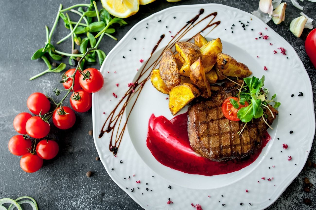Grillitud veiseliha köögiviljadega